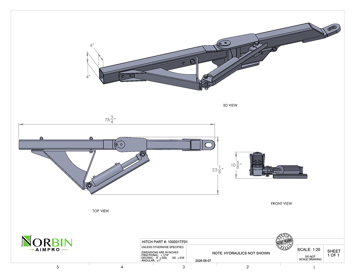 Brand AimPro Auger Alignment System Drawing